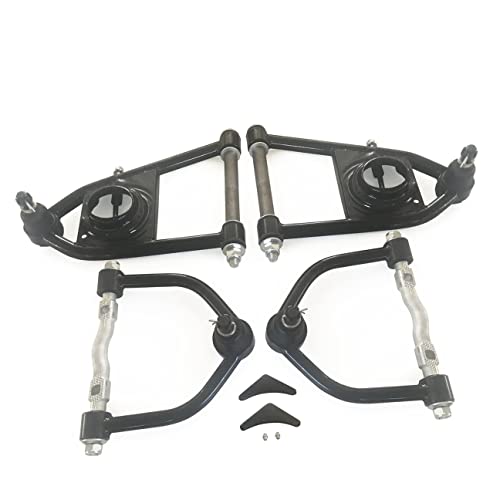 ‎Psrorkeu - Suspension Kit Set of 4 RH LH Front Upper Lower Tubular Control Arms w/Ball Joint for 1974-1978 Ford Mustang II 1974-1980 Ford Pinto 1975-1980 Mercury Bobcat - size: 101-9194, 101-9396