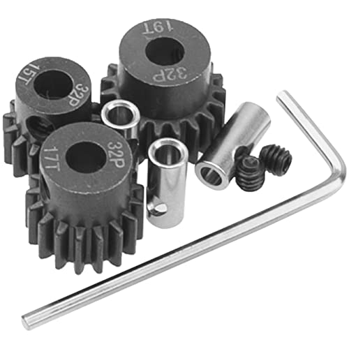 Steel 6878 Differential Gear Slipper Clutch 54T 32P Spur Gear with 15T/17T/19T Pinions Gear Sets Compatible with Traxxas Slash 4X4 / Stampede 4X4 / Rustle 4X4 1/10 RC Car