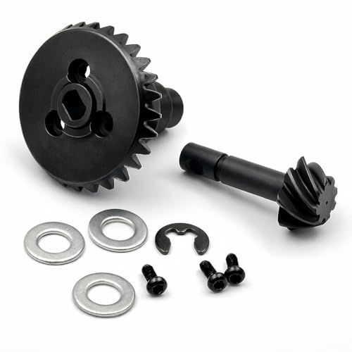Overdrive Bevel Gear Set 27T/8T for 1/10 RC Crawlers, Differential Gear Compatible with Axial AR44 / AR45 & Capra Currie F9 Axles - size: 27/8T