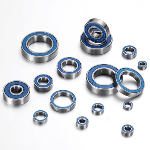 uxcell 4 Pcs 686-2RS Deep Groove Micro Bearing, 6x13x5mm Double Rubber Sealed Chrome Steel Small Bearings (ABEC5, Z4 Low Noise) - size: 686-2RS