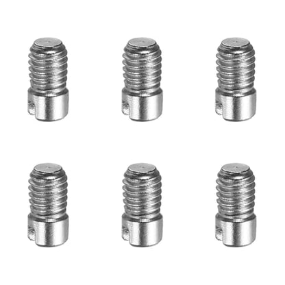 MECCANIXITY 6 Pcs M3 x 6mm Slotted Cylindrical Pins, 304 Stainless Steel Dowel External Thread Locating Parallel Pins Shelf Support Peg Pin for Furniture Installation, DIY Project - size: M3 x 6mm