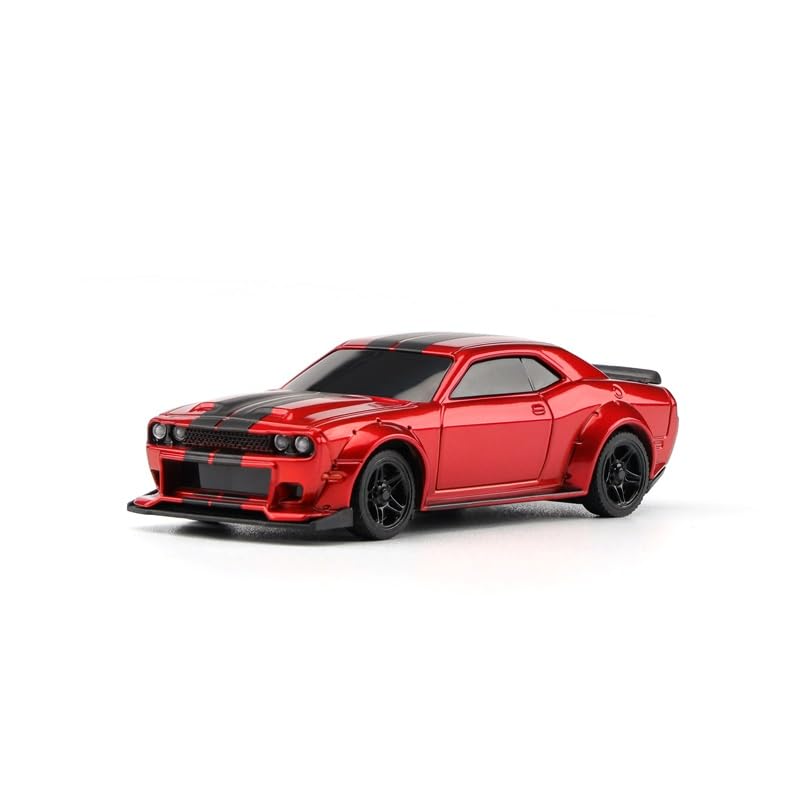 Turbo Racing C75 1:76 Scale Mini RC Car Full Proportional RTR 2.4GHz RC Transmitter - Remote Control RC Cars Toy Vehicle for Adult (HELIDIRECT) (Red) - color: Red
