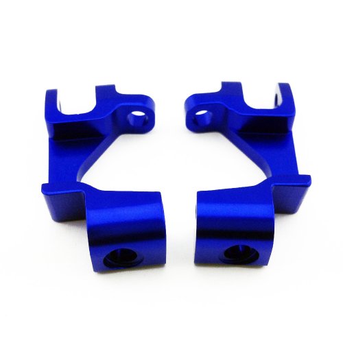 Atomik Alloy Front Caster Block - RC Car Replacement Part Traxxas 1/10 Slash 4x4 - Hardened Billet 6061 Aluminum, Suspension Upgrade Part 6832 - Blue - color: Blue
