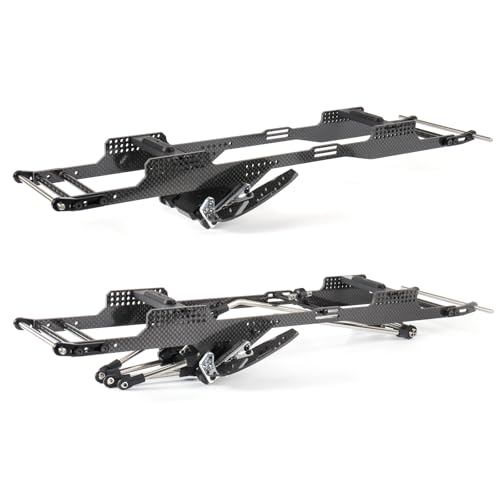 1/10 LCG Chassis Performance RC Crawler Carbon Chassis Frame for Axial AR44 SCX10 II Capra Vanquish F10 Axle (Chassis Kit) - size: Chassis Kit
