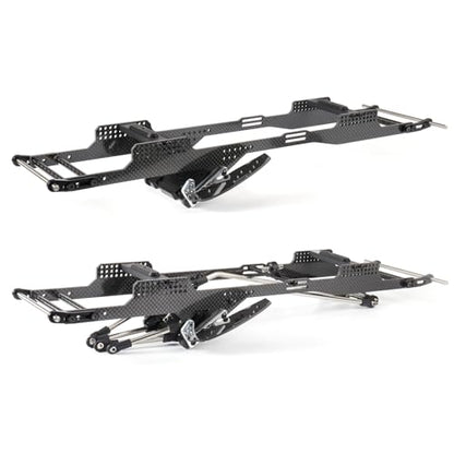 1/10 LCG Chassis Performance RC Crawler Carbon Chassis Frame for Axial AR44 SCX10 II Capra Vanquish F10 Axle (Chassis Kit) - size: Chassis Kit