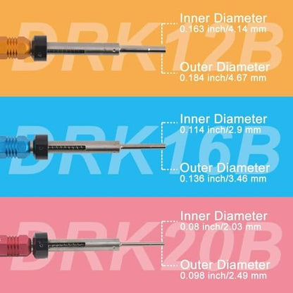 JRready ST5135 Extraction Tool Kit, DRK12B M81969/19-02 DRK16B M81969/19-01 DRK20B M81969/19-06,Terminal Pin Removal Tool Kit | Removes Front Release Contacts, 3 PCS Extraction Tools, DRK12B M81969/19-02, DRK16B M81969/19-01, DRK20B M81969/19-06
