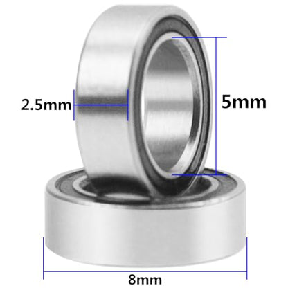36Pcs ShareGoo RC Rubber Sealed Ball Bearings Kit 5x8x2.5mm 5x11x4mm Compatible with Tamiya Squash Van GF-02 4WD 1/10 RC Car Upgrade Parts