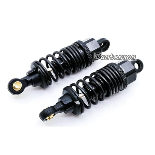 4Pack RC Car 102004 Adjustable Shock Absorber Damper Upgrade Parts Replacement Accessory 68mm For 1/10 RC On Road Drift Rally Car HSP 94102 94122 HPI Losi Axial Tamiya Redcat (Black) - color: Black