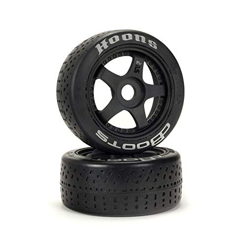 ARRMA DBoots Hoons 42/100mm Silver Belted RC Tires Mounted on 2.9" 5-Spoke 17mm Hex Wheels (Set of 2): ARA550070, Black - size: Hoons 2.9 Tires on 5-Spoke Wheel, style: Silver Compound: High Speed