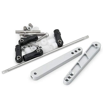 Alloy Rear Anti-Sway Bar Swaybar Set for 1/10 RC Axial Wraith RR10 Bombers (Silver) - color: Silver