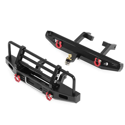 Metal Front Rear Bumper RC Upgraded Parts for TRAXXAS 1/18 TRX4M Crawler RC Climbing Car (Front + Rear Bumper)