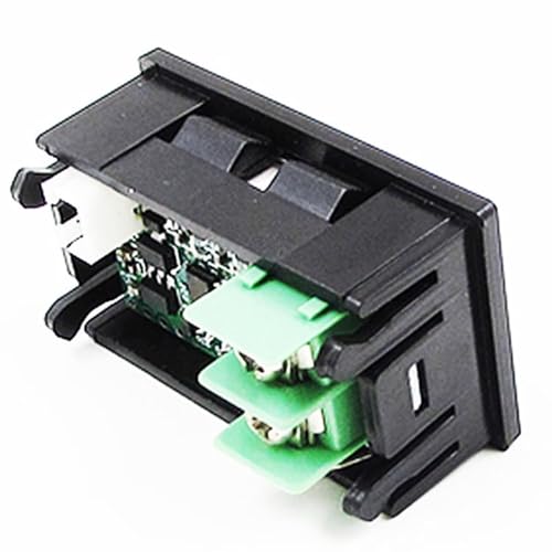 12V Green Fahrenheit Digital Temperature Gauge -58F~239F LED Display Screen with Terminal Wire and 0.5 Meter K-Type Thermocouple