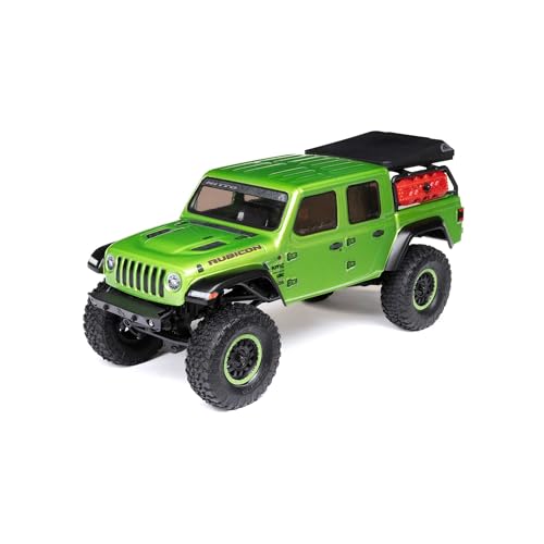 Axial SCX24 Jeep Gladiator RC Truck 4WD Rock Crawler Green AXI00005V2T3 | Brushed, RTR Ready-To-Run, Nothing Needed to Complete - color: Green