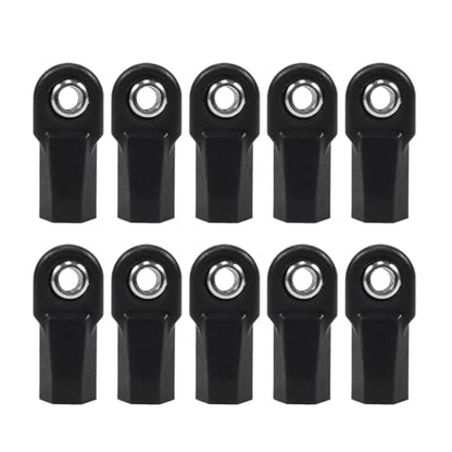 20pcs Link Rod End M4 Ball Joint Head for 1/10 RC Crawler Car for Traxxas TRX‑4 TRX6 SCX10 D90 TF2 CC01 Gen7 Gen8 Upgrades (4pcs Bent &16pcs Straight) - style: 4pcs Bent &16pcs Straight