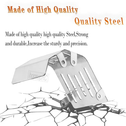45# Steel Front Rear Chassis Armor Skid Plate Protecter Guard Upgrades Part for L0si 1/4 Promoto MX Motorcycle RTR FXR (LOS06000)(LOS06002),Front Chassis & Rear Chassis Hop Ups,Silver