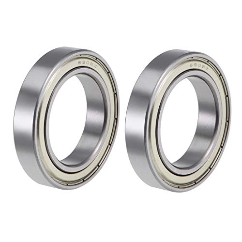 uxcell 6908ZZ Deep Groove Ball Bearings Z2 40mm x 62mm x 12mm Double Shielded Carbon Steel 2pcs - size: 40mmx62mmx12mm