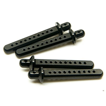 RC Crawler Cars Parts Black Aluminum Body Post Mounts 4PCS for 1:10 SCX10 AXIAL 4WD