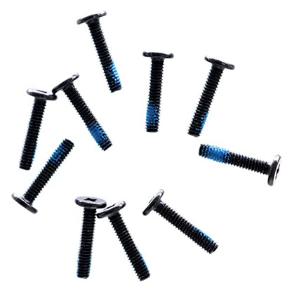 Deal4GO M2x10mm Flat-Head Phillips Screw Replacement for ARRMA Vehicle ASUS Dell HP Acer Lenovo MSI Laptop Toys Bottom Case - Black - size: M2x10.0mm