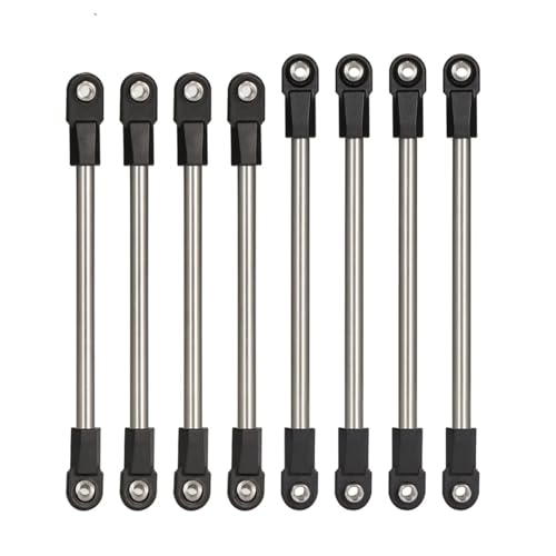 RC Models Parts For SCX10 D90 TF2 1/10 Steel 275mm Wheelbase 5mm Links Set With Straight Angled M4 Rod Ends RC Crawler For Chassis DIY