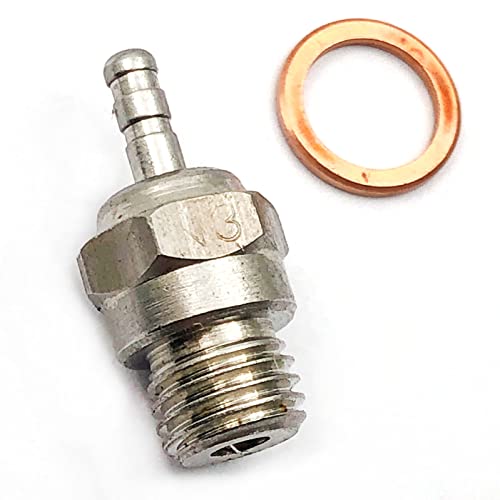 FainWan 2 Pack RC Products Heavy Duty Medium Hot (OS #7 Equivalent) Compatible with Nitro Glow Plug