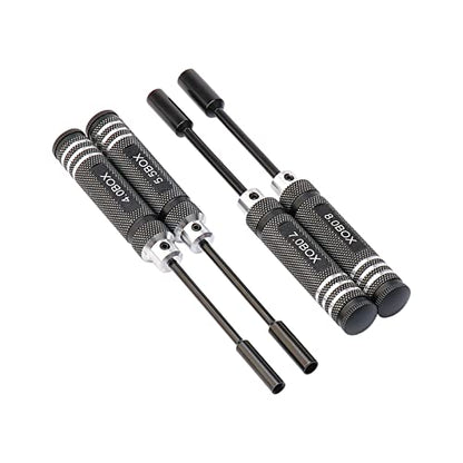 4PCS RC Repair Tools Nut Drivers Hex Screwdriver Set | 4.0mm, 5.5mm, 7.0mm, 8.0mm, For RC Models Car Boat Airplane