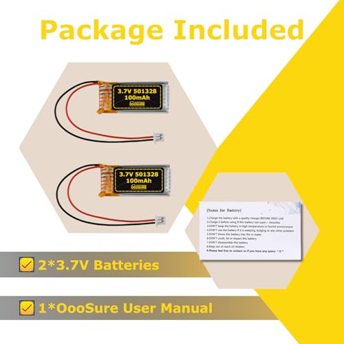 3.7V 100mAh 501328 20C Mini RC Car Battery Compatible with 1/28 Mini Quadcopter Speed Toy Racing Car,1:28 Scale Remote Control Drift Car