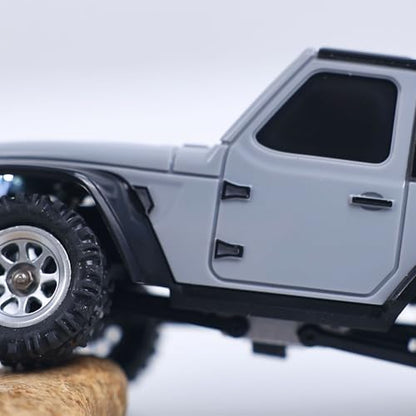 RTR 1/36 Radio Control Crawler 3601A 4X4 RC Off Road Car Model Light System Battery Mini Vehicle Model Gift Collection Hobby Grade Model for 14+ Ages - color: 3601a-grey