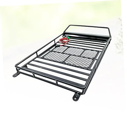 1/10 Scale Crawler Car Roof Rack Storage Bracket Luggage Carrier Roof Rack Spotlight