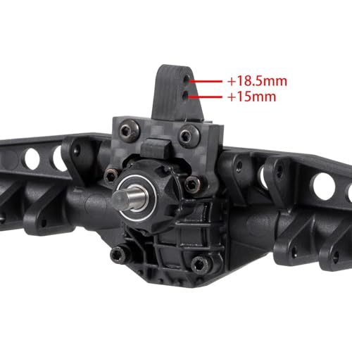 Single/Dual Carbon Rear Upper Link Riser for RC Crawler Axial 1/10 Capra F9 Portal Axle Anti Squat Upgrade Parts (Single Riser) - color: Single Riser