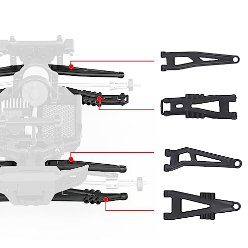HAIBOXING RC Car Spare Parts Rear Upper/Lower Suspension Arms(Full Set) with Front&Rear Upper and Lower Suspension Arm Hinge Pins Apply to 903 & 903A & 905(90113)