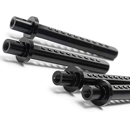 4PCS Aluminum Body Post Mounts for 1/10 RC Crawler Axial SCX10 (Black) | 3 Color,Heavy-duty Aluminum,CNC-Machined Body Posts Upgrade Part - color: Black