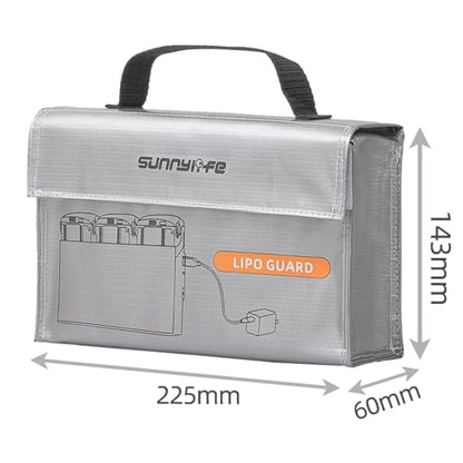 Anbee Fireproof Bag Safety Pouch for RC Drone Lipo Battery Charging Hub | Compatible with DJI Mavic/NEO 2/Mini 3 4/ Avata 2/ FPV/Holy Stone RC Drones