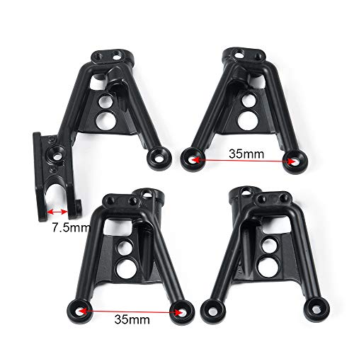 4PCS Aluminum Rear/Front Shock Tower Shock Hoops for Axial SCX10 II 90046 90047 1/10 Scale Crawlers Truck Car Upgrade