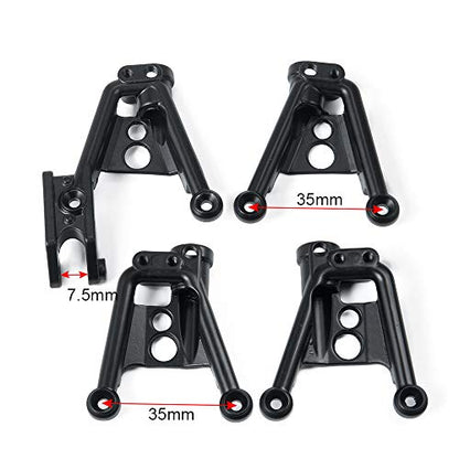 4PCS Aluminum Rear/Front Shock Tower Shock Hoops for Axial SCX10 II 90046 90047 1/10 Scale Crawlers Truck Car Upgrade