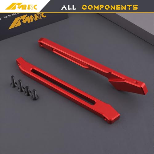 Chassis Brace Set Front Rear Brace for Arrma 1/7 Fireteam Mojave Talion 6S EXB RTR Upgrades Part Red - color: Red