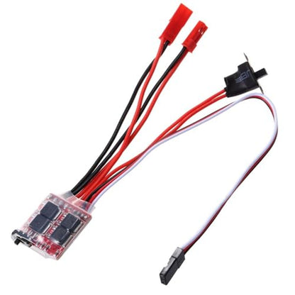 Bidirectional 30Ahm Brushed ESC with Brake Mode for Cars Boats Models & Thermal Overload Protections Brake Switchable Motor Controller