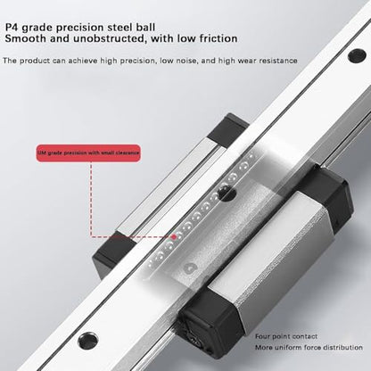 MGN9 Linear Rail 70mm 2.76" 2PCS MGN9 Miniature Linear Motion Slide Rail + 2PCS MGN9H 9mm Linear Sliding Bearing Carriage Block Black for 3D Printer and CNC Machine - size: L: 70mm / 2.76 inch, style: MGN9 Rail + H Block