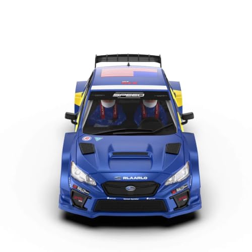 Rlaarlo XTS-S10 1/10 Scale 4WD RTR Carbon Fiber Brushless RC Rally Car, 3652-3300KV 80A Sensored ESC 3S Rally Suspension - color: Blue (Xts-s10)