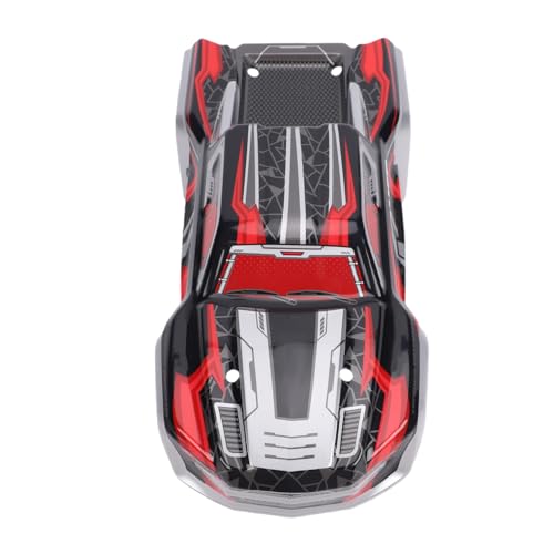 SUNGOOYUE 1/16 Body Shell Rc Car Body Shell, Replacement for Scy16101 Scy16102 1:16 Off Road Trucks, with Graffiti Decals and Mounting Pins (Red) - color: Red