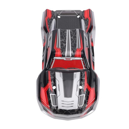 SUNGOOYUE 1/16 Body Shell Rc Car Body Shell, Replacement for Scy16101 Scy16102 1:16 Off Road Trucks, with Graffiti Decals and Mounting Pins (Red) - color: Red