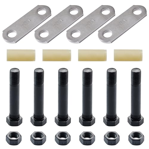 Lonffery Trailer Alex Shackle Kit, 262L Shackle Link Fit for 3,500lb-7,200lb Double Eye Spring - size: 262-1PC