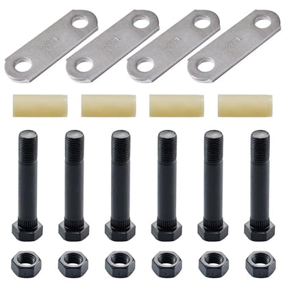 Lonffery Trailer Alex Shackle Kit, 262L Shackle Link Fit for 3,500lb-7,200lb Double Eye Spring - size: 262-1PC
