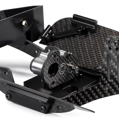 1/10 RC Portal Transmission 48Pitch Tiny Gearbox with Slipper Pad Machined Ultralight for 1/10 RC Crawler LCG Chassis Capra F9 AR45 Axle (Silver) - color: Silver