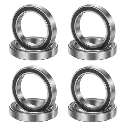 uxcell 8Pcs 6806 2RS 30mmx42mmx7mm Deep Groove Ball Bearings, Double Rubber Shielded Bearing Steel ABEC5 High Performance for Industrial Machinery Precision Transmission, Black - size: 6806 2RS 30mmx42mmx7mm