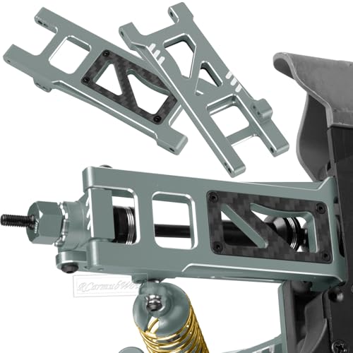 RC Upgrades Part for 1/10 ECX 2WD Series RC Car,Alloy Adjustable Turnbuckles Camber Links,Suspension Arms,Left Right Caster Blocks,Front Steering Block,Rear Stub Axle Carriers,Titanium - color: Titanium(1set)