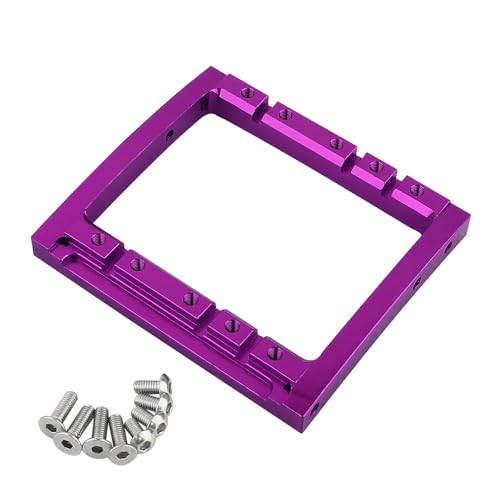 LCG Winch Dual Servo Mounts Bracket for 1/10 RC Rigs Crawler Capra SCX10 II Axle Comp TGH Rails LCG Chassis Kit Upgrade Part (Purple) - color: Purple