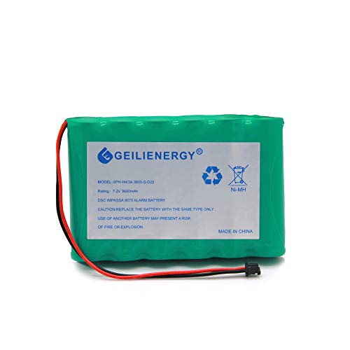 6PH-H-4/3A3600-S-D22 7.2v 3600mAh Ni-MH Battery Compatible with DSC IMPASSA 9057 Battery Wireless Security System