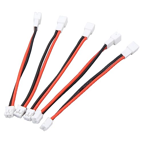 5Pcs 2P Male to Female Cable, Lipo Battery Adapter Cable Adapter for Axial SCX24 1/24 RC Crawler 36in, Extension Link Cable Soft Flexibility