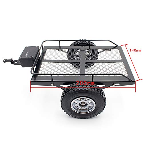 KYX Racing Trailer for 1/10 RC Crawler Trucks and Rock Cars like SCX10/II/III/TRX4/D90