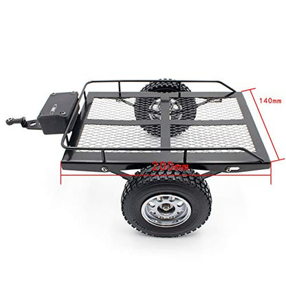 KYX Racing Trailer for 1/10 RC Crawler Trucks and Rock Cars like SCX10/II/III/TRX4/D90